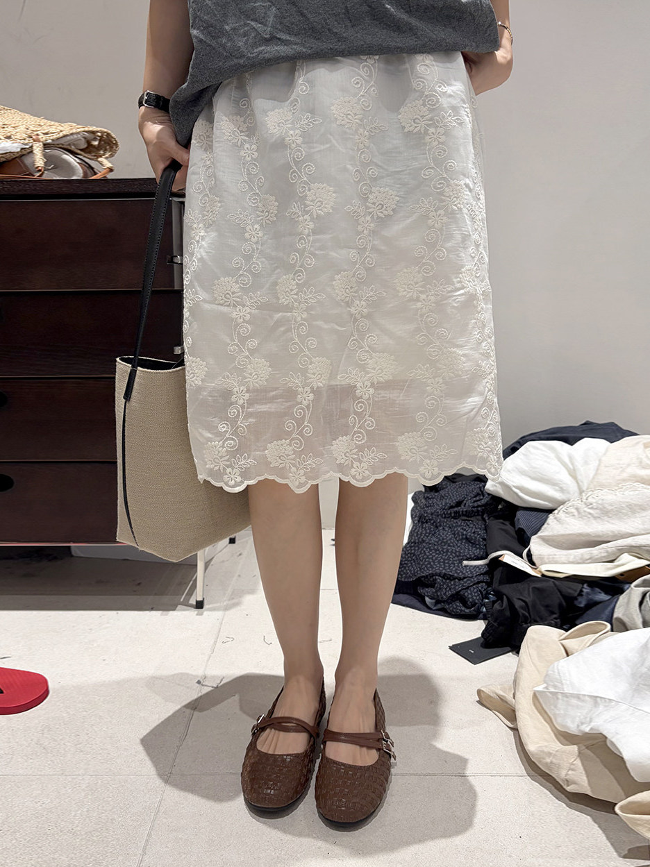 Korean Style plus Size Embroid - Women'S Fashion Kilt 评论和价格