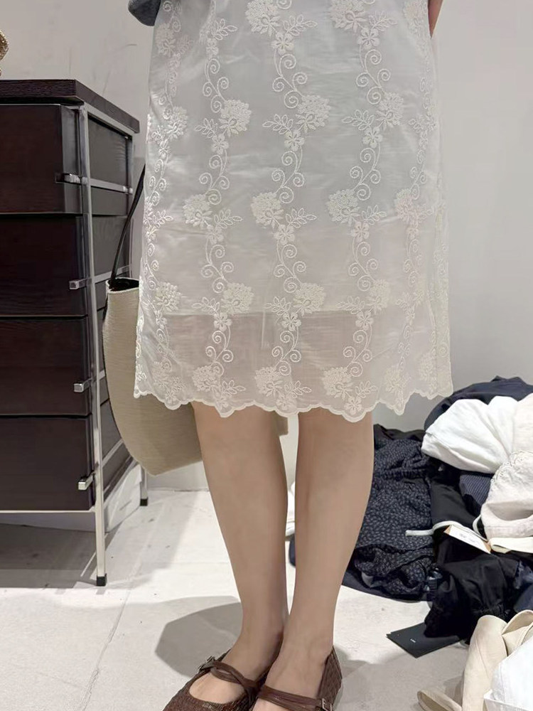 Korean Style plus Size Embroid - Women'S Fashion Kilt 评论和价格