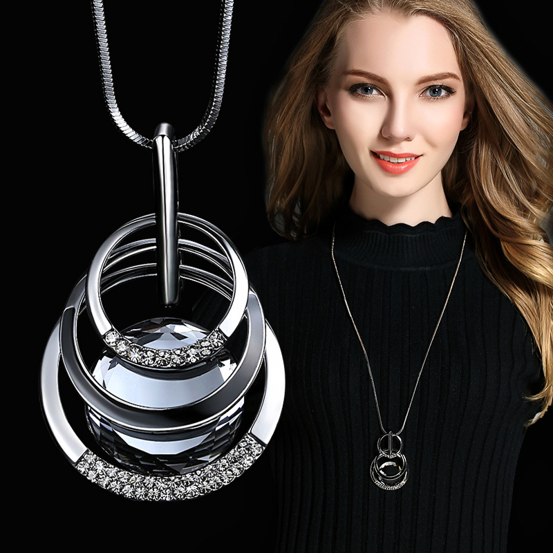 Vintage Geometric Long Necklac - Women'S Fashion Show 2022 评论和价格