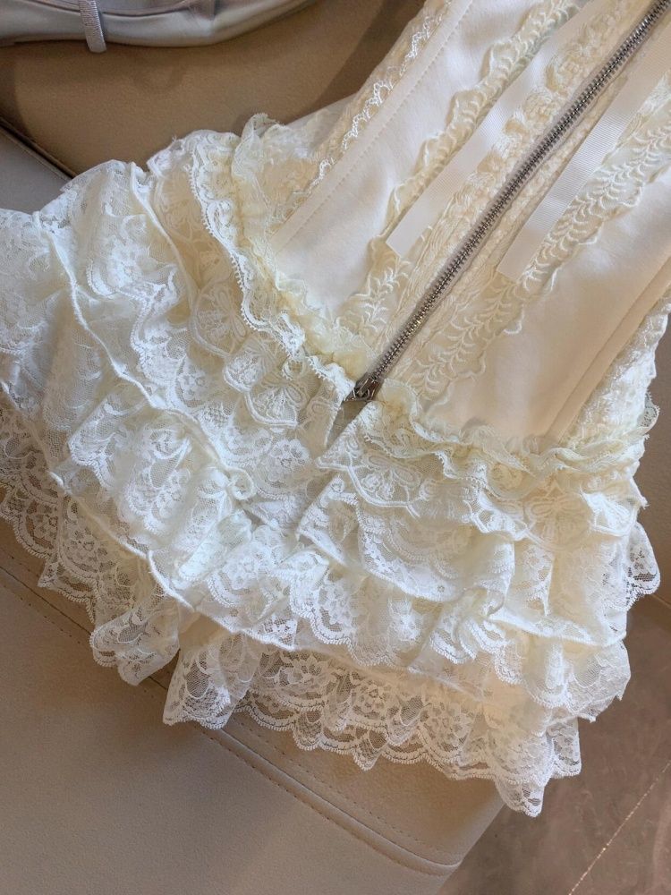 Cute Desire Lace Bustier Top H - Lace Trim Cami 评论和价格