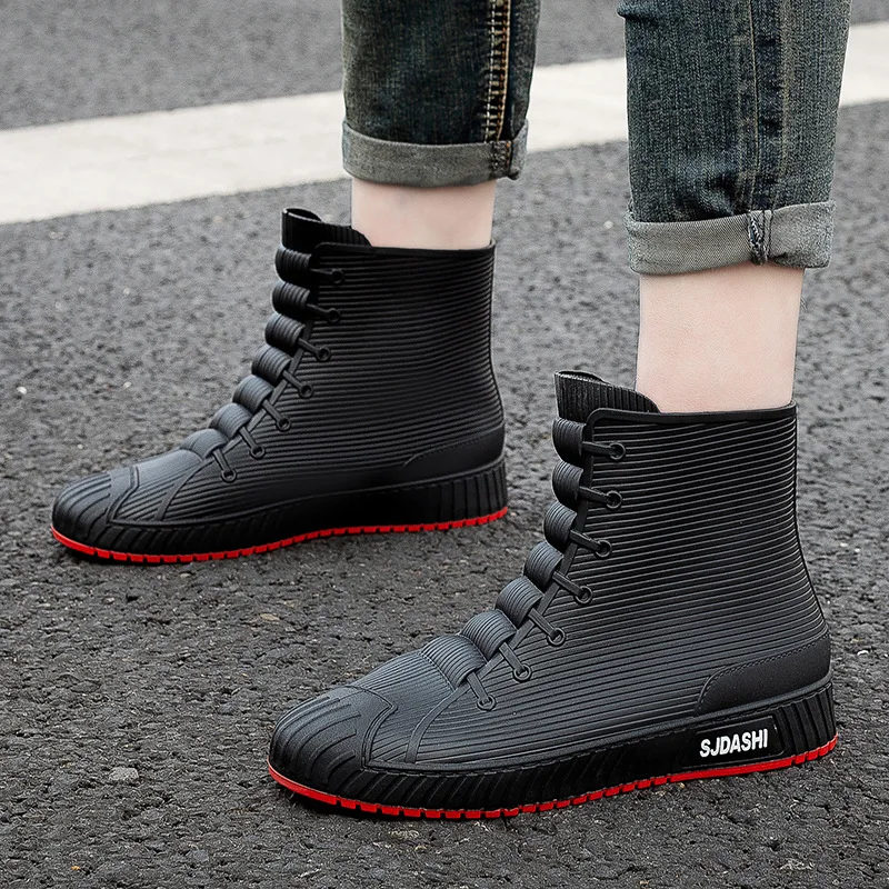 Couple Rain Boots Fashion Rubb - Women'S Fashion Gumboots 评论和价格