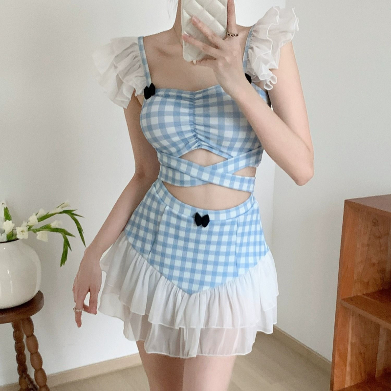 Ladies Slimming Halter Bathing - Women'S Fashion Middle Ages 评论和价格