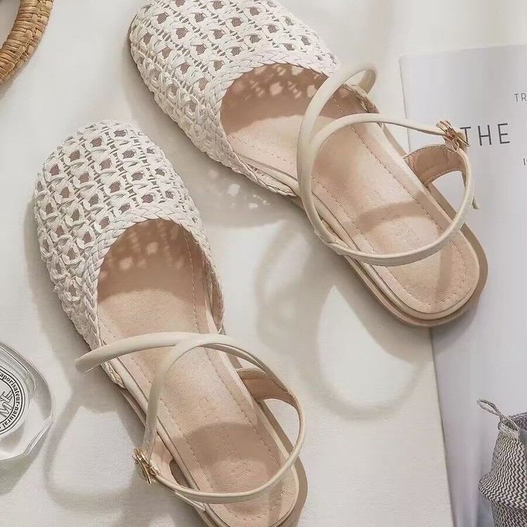 French-style Closed-toe Sandal - Women'S Fashion Sandals 评论和价格