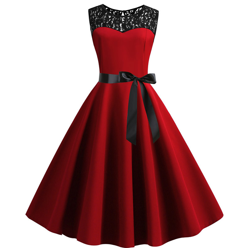 Elegant Party Dress Women Summ - Women'S Fashion Of The 50S 评论和价格