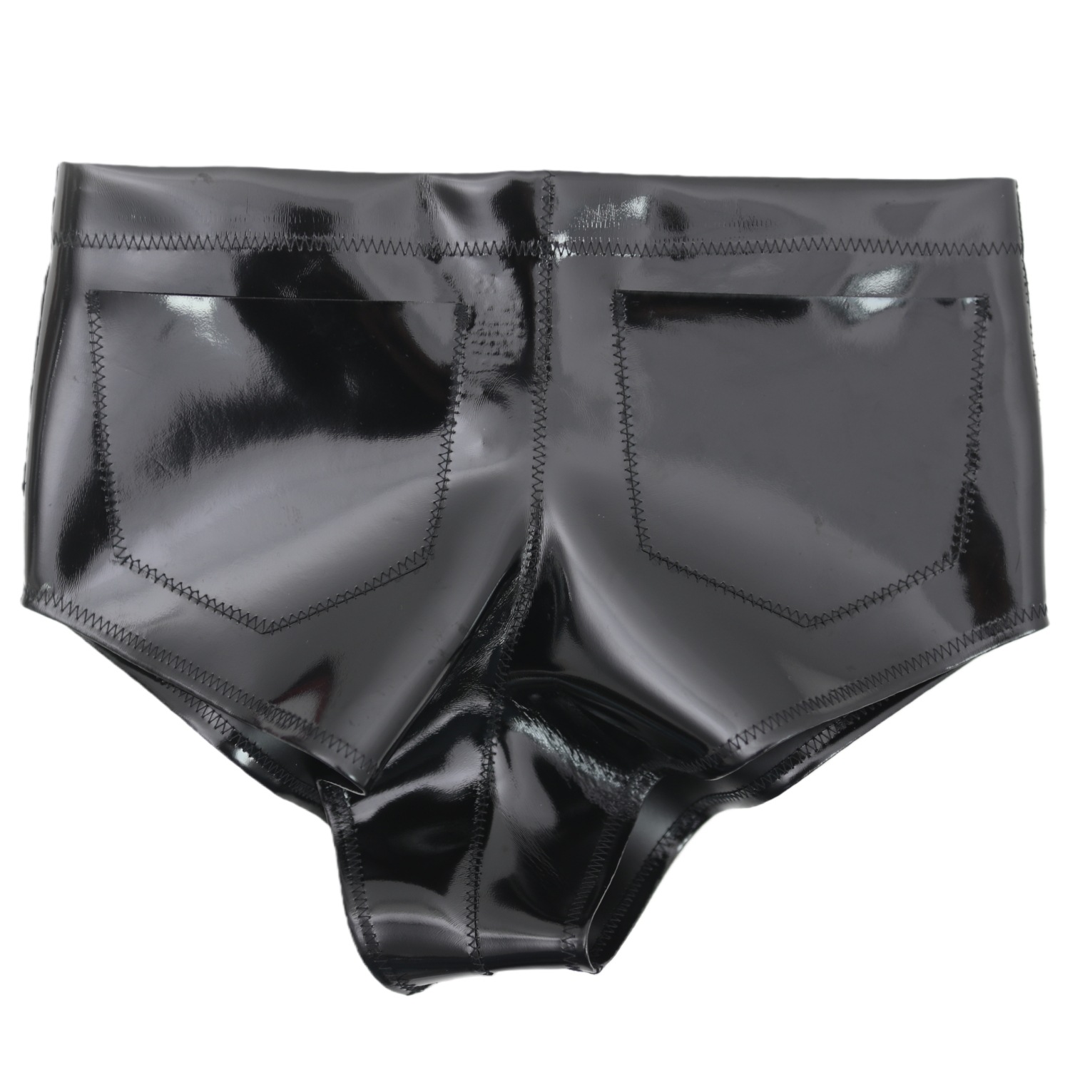 Women Men Glossy Pocket Shorts - Trend Women Fashion 评论和价格