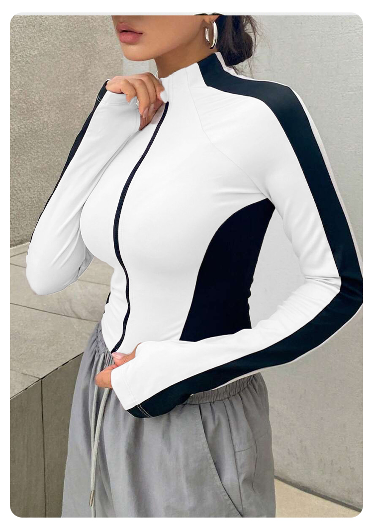 Yoga Clothes Stand Up Collar J - Trend Women Fashion 评论和价格