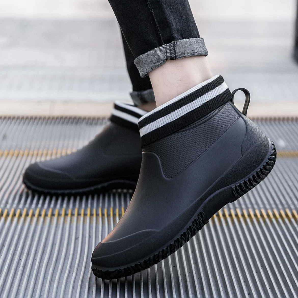 Fashion Couple's Rain Boots Ru - Women'S Fashion Gumboots 评论和价格
