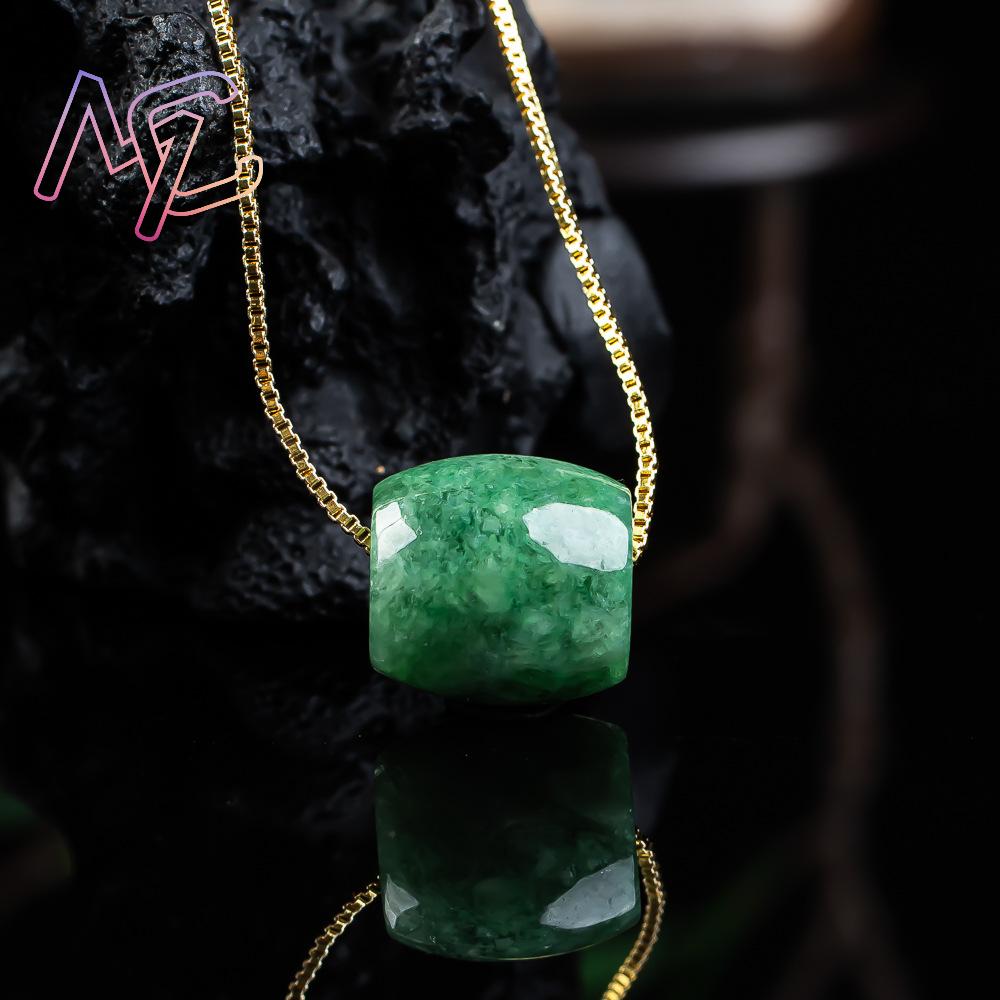 Natural Real Jade Bead Pendant - Trend Women Fashion 评论和价格