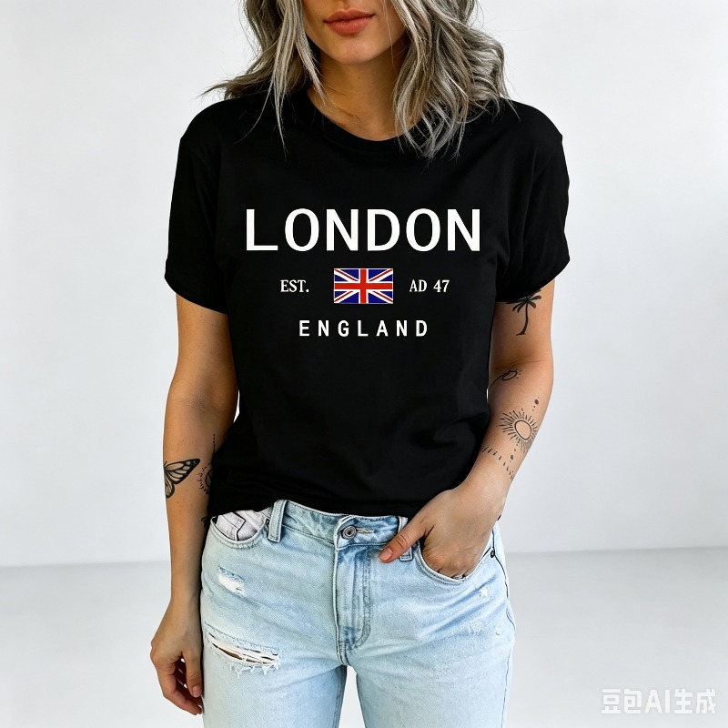 Summer Women London England T- - Women'S Fashion London 评论和价格