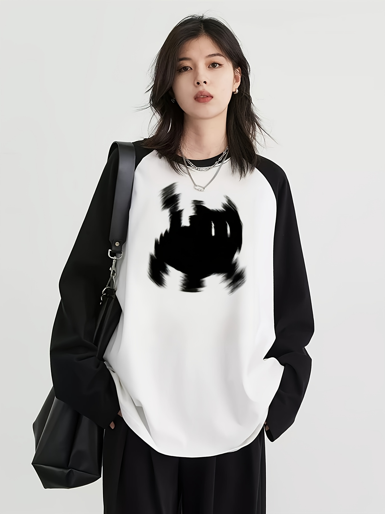 Y2K Women's Raglan Long Sleeve - Trend Women Fashion 评论和价格